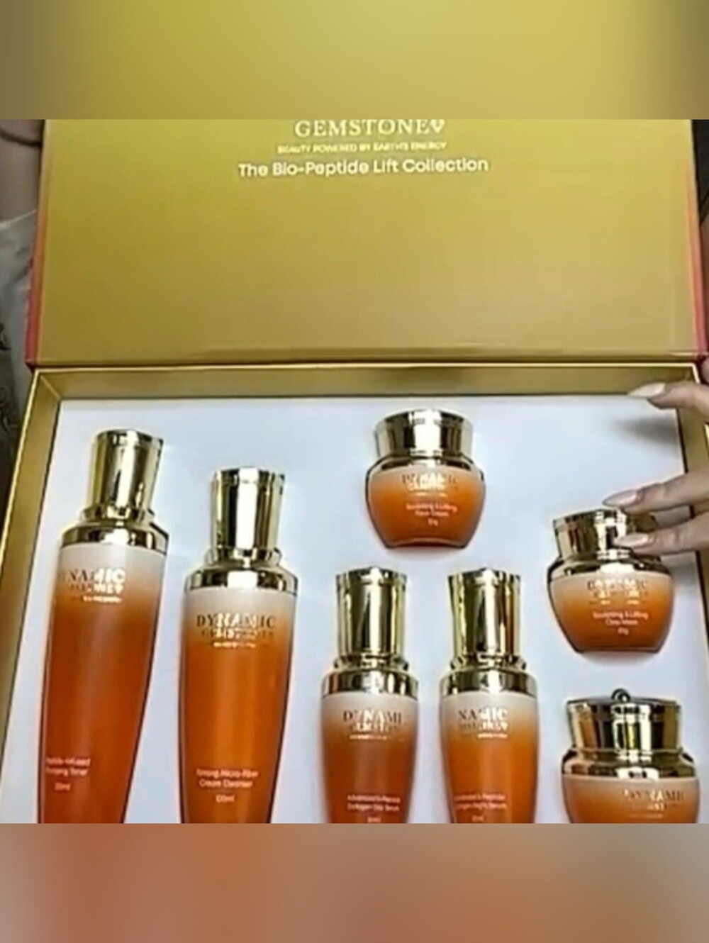 Dynamic Peptide Lift Collection - Orange/Gold Women’s Skincare Set